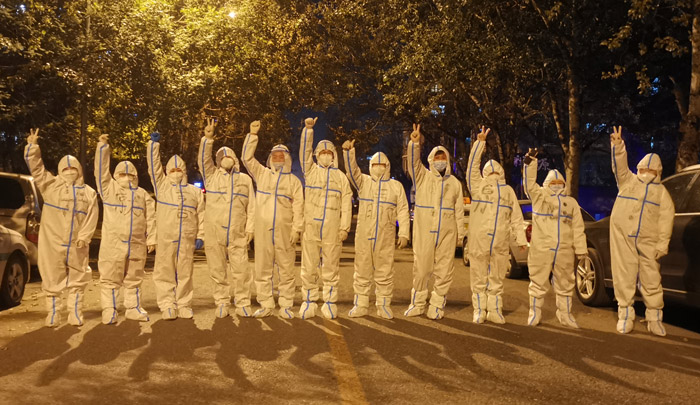 豪门国际员工投身防疫阻击战